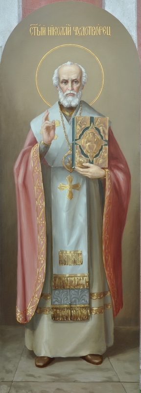 O ΄Αγιος Νικόλαος, έργο Σέρβου αγιογράφου